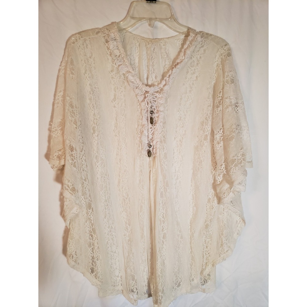 Women's Lace White Cover-Up One Size